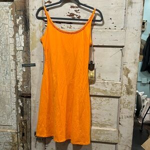 Double D Ranch Orange Dress. Y2K. Vintage